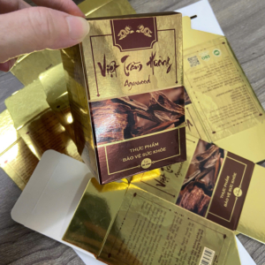 Hộp Giấy Cán Màng Metalize in hộp giấy Metalize